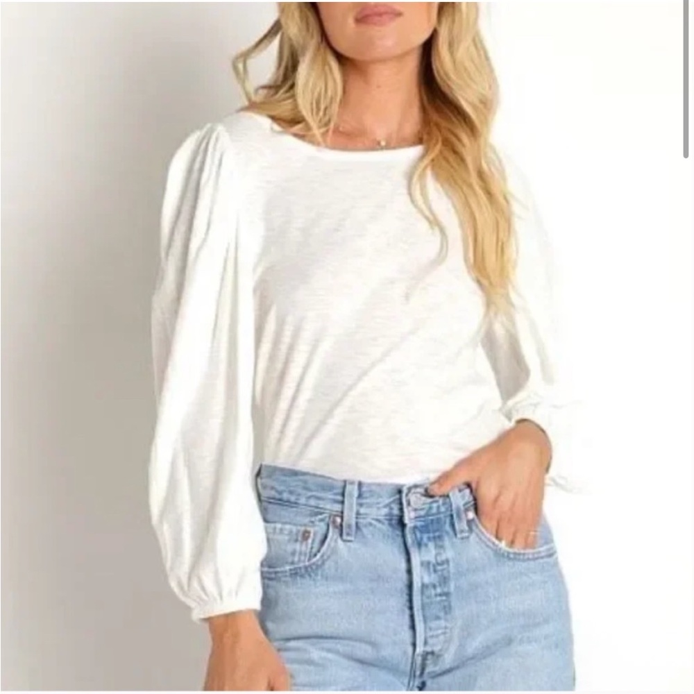 Nation LTD Cream Puff Sleeve Blouse